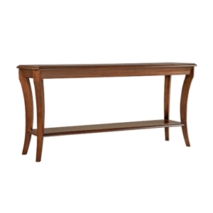 Aparador Louis Philippe de madeira Masotti com pernas curvas e prateleira inferior.